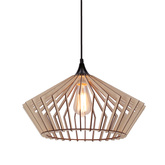 Eco 3 hanging lamp 1x40 e27 Wooden lampshade