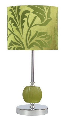Lampka stołowa chrom/zielona Cort 41-34724