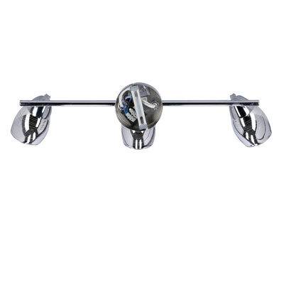 Lampa sufitowa MILTON listwa ze szklanymi kloszami regulowana 3-punktowa do kuchni