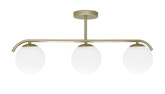 Wandleuchte Messing Glas Kugelring G9 Cordel 21-73440