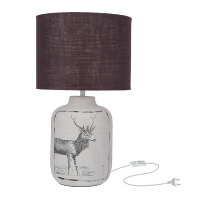 Lampa de masa din ceramica argintie Wales 41-39194