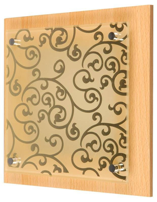 Wall ceiling lamp 24x24 1x60W E27 ESY Chocolate Candellux 10-39838