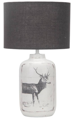Silver ceramic table lamp Wales 41-39194