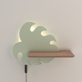Wandleuchte LED-Regal grünes Blatt Monstera 21-01023 Kabel