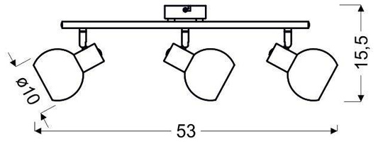 Lampa ścienna candellux mauro 93-61607 listwa e14 led rgb satyna nikiel z pilotem