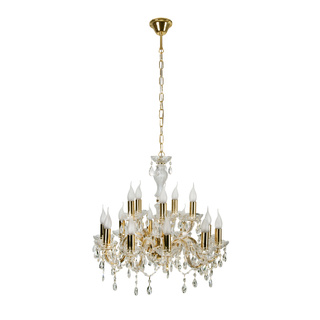 Candelabru din aur cu cristale 15xE14 Maria Teresa 30-95810