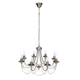 Lustre patiné 8xE14 60cm MUZA 38-69187