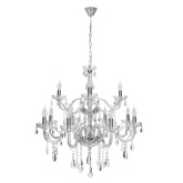 Gold chandelier with crystals 15xE14 Maria Teresa 30-95810