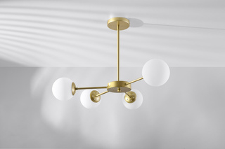 Plafonnier laiton/blanc 4xG9 MATI 34-01566