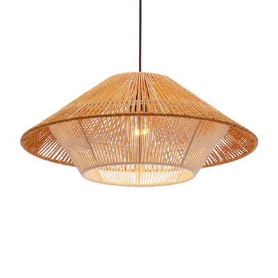 Lampa wisząca z abażurem Africa do sypialni i jadalni E27 pojedyncza
