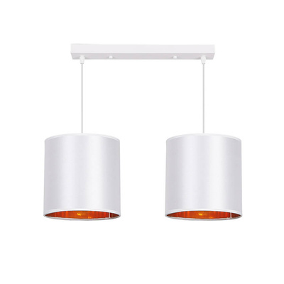 Hanging lamp white strip 2xE27 Atlanta 32-00644