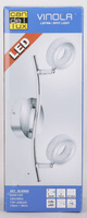 Aplică LED 2x5W VINOLA 92-65605 BANĂ CROMĂ 3000K