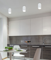 Plafoniera alb hexagonal 25W GU10 Tub Candellux 2282855