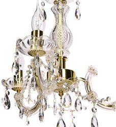 Candelabru cristal auriu 3xE14 Maria Teresa 33-94639