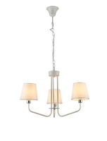 Lampe lustre blanche 3xE14 York Ledea 50203098