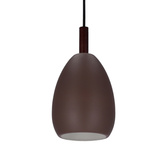 Hanging lamp brown metal / wood E27 Flen Ledea 50101261
