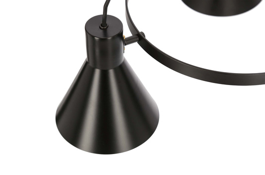 Hängelampe schwarz und gold matt Decke 5x40W Mehr Candellux 35-71163