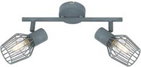 Wandlampenleiste 2X40W E14 grau VIKING 92-68026