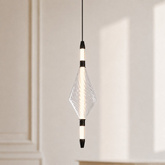VITA lampa wisząca czarny 7,5W LED 2700K klosz bezbarwny