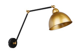 Truck lamp wall lamp black+gold 1X40W E27 gold 21-05915