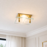 Ceiling luminaire gold square glass SZ-03 2218804