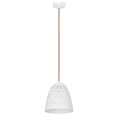 Lampa sufitowa wisząca 1X60W E27 ażurowy biały BENE 31-70340