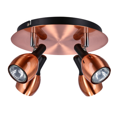 Plafonnier plafond 4xGU10 cuivre CROSS 98-34878