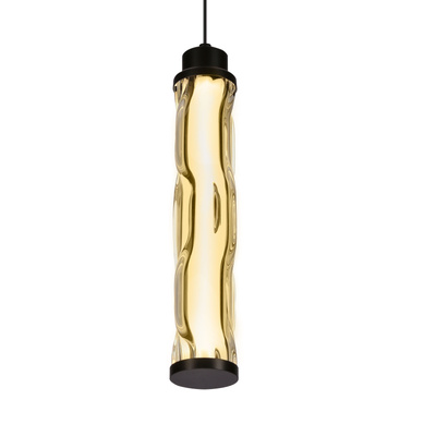 CORTE pendant lamp black matt 10W LED 3000K clear shade