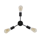 Sparta hanging lamp black 3X60W E27 33-09371