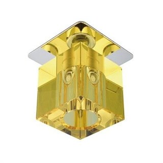 Ceiling luminaire chrome crystal yellow G4 20W SK-18 Candellux 2280083