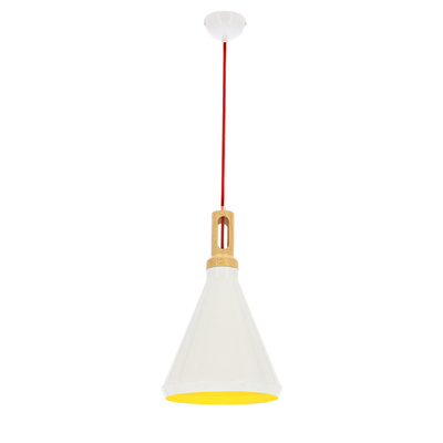 Hanging ceiling lamp candellux robinson 31-37695 e27 white / yellow interior