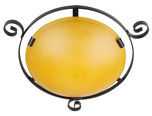 Plafond Tradition 2X60W Brun