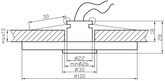 Oprawa stropowa Candellux okrągła G4 2208948