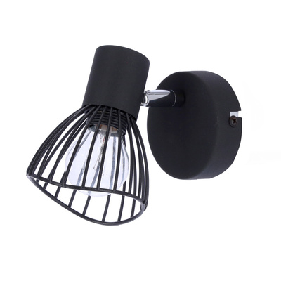 Aplic de perete 1X40W E14 negru FLY 91-61881