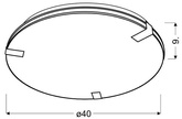 Ceiling Lamp Candellux Fiera 14-30436 Ceiling E27 Round