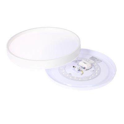Plafoniera Texas plafon 15w led 29 cm cu abajur alb