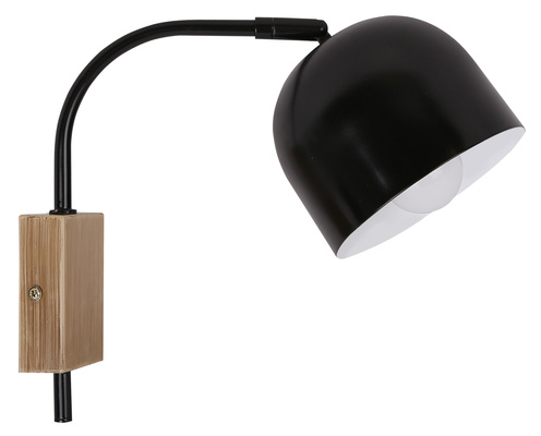 Applique murale noire 40W E27 réglable Rupi Candellux 21-76687