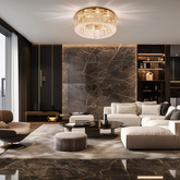 Candellux 30-02832 Luxor ampla 8*10W G4 plafonnier nickel