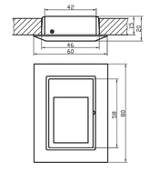 G4 MS-07 Candellux 2208540 support de lampe d'escalier de plafond satiné doré