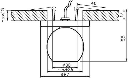 Plafoniera multicolor Candellux Sphinx 2216846