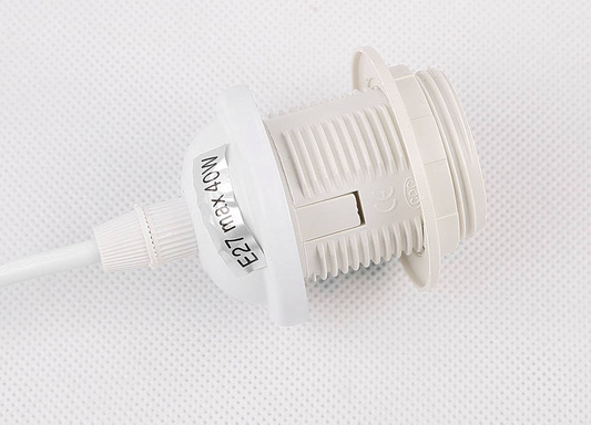 Hanging lamp white strip 2xE27 Atlanta 32-00644