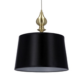 Prima Gold Pendelleuchte gold satiniert E27 schwarz 31-09241