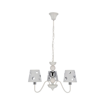 Candelabru alb suspendat 3xE14 Batley Ledea 50203109