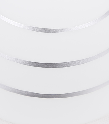 Plafoniera cromată 3x40W abajur alb cu cristale Simpli Candellux 33-63847