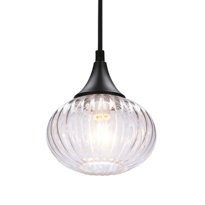 Lampe suspendue noir/clair 145mm Exeter Ledea 50101275