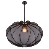 MELLOW Pendelleuchte schwarz 1x40W E27 Schirm 60 schwarze Kugel 31-41982