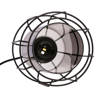 Suspension Jonera noir 3x40 E27 abat-jour fumé 33-08435