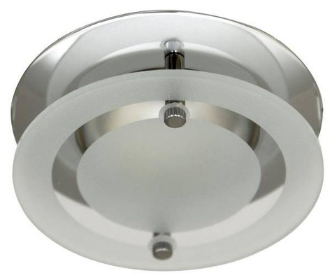 Plafonnier fixe chromé avec verre OZS-07 2277403