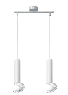Lampe tube suspendue 100cm blanc 2xGU10 32-78636