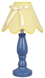 Tischleuchte blau und gelb Lola 41-63472